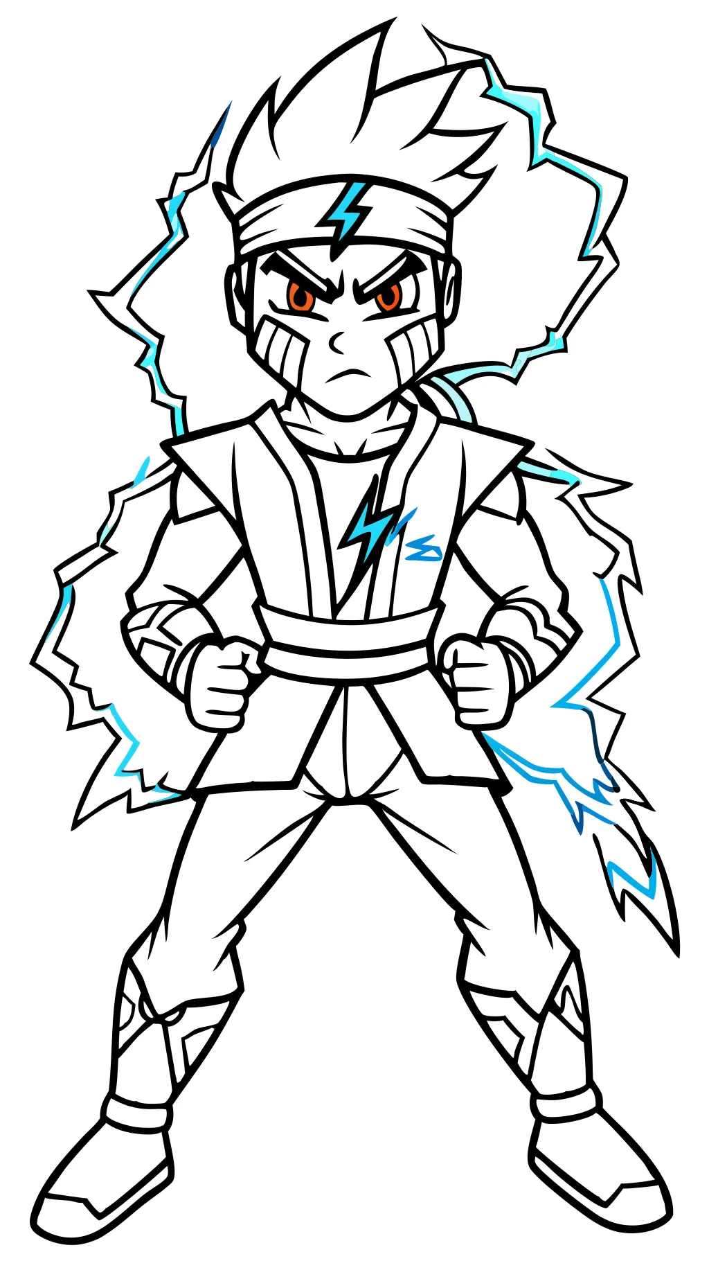 coloriage ninjago jay